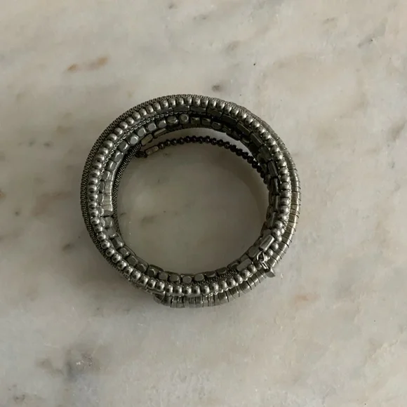 Silver Coil Bracelet - Picture 6 of 7